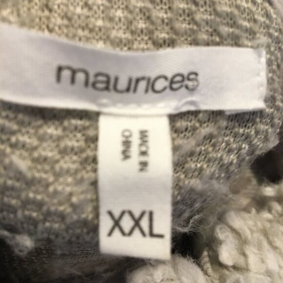 Maurices Sherpa Pullover Cowl Neck Oatmeal Gray Size XXL - Picture 4 of 8